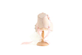 Artisan-Made Vintage Pink 1:12 Miniature Dollhouse Bonnet Hat by Nancy Manders