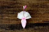 Vintage 1:12 Miniature Dollhouse Pink & White Umbrella or Parasol
