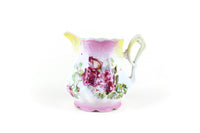 Vintage Pink Rose & Pale Yellow Bone China Creamer