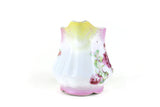 Vintage Pink Rose & Pale Yellow Bone China Creamer