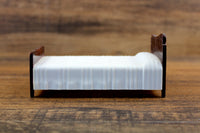 Vintage 1:12 Miniature Dollhouse Plastic Bed by Plasco