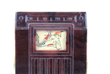 Vintage 1:12 Miniature Dollhouse Brown Plastic Television Set by Plasco
