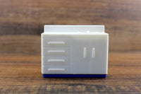 Vintage 1:12 Miniature Dollhouse White & Blue Plastic Kitchen Sink by Plasco