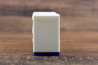 Vintage 1:12 Miniature Dollhouse White & Blue Plastic Stove by Plasco