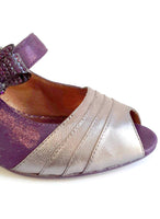 New Poetic Licence Purple & Green Rainbow Wedge "Pretty Woman" Heels, Size 9 / 40, Originally $139