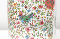 New in Box Rare Anthropologie Terrain "Poppy & Butterfly Cloche" Floral Print Cloche Terrarium