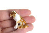 Vintage 1:12 Miniature Dollhouse Porcelain Collie Puppy Dog Figurine