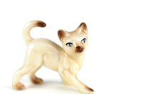 Vintage 1:12 Miniature Dollhouse Pet Siamese Cat Figurine