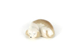 Vintage Porcelain Sleeping Dog Figurine