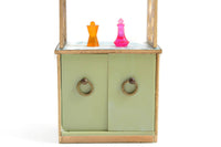 Vintage Princess Patti Dollhouse Miniature Bathroom Shelf & Towel Rack