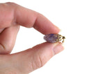 Vintage Purple Amethyst Polished Stone Pendant Charm
