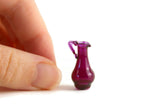 Vintage 1:12 Miniature Dollhouse Purple Glass Pitcher