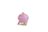 Vintage 1:12 Miniature Dollhouse Lavender & Gold Soup Tureen