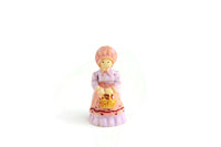 Vintage 1:12 Miniature Dollhouse Doll Figurine with Bonnet