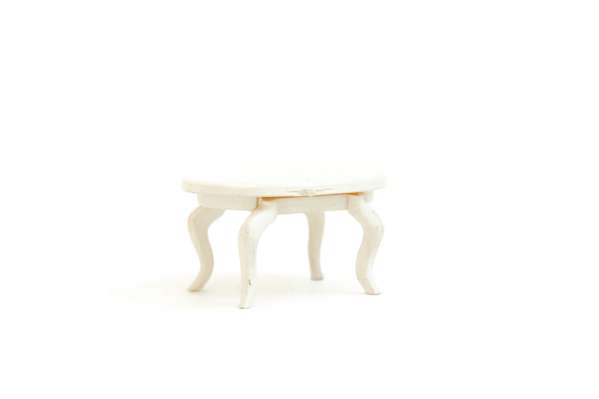 Vintage Quarter Scale 1:48 Miniature Dollhouse White Dining Table – The ...