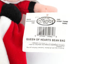 New Vintage Disney Store Exclusive 8" Queen of Hearts Bean Bag Plush from Walt Disney's "Alice in Wonderland"