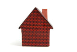 Vintage 1:144 Miniature Red Brick Dollhouse for a Dollhouse