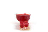 New Vintage 1:12 Miniature Dollhouse Red Punch Bowl Set