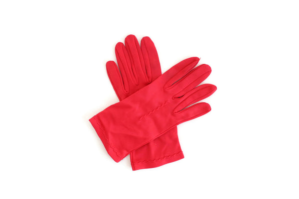 Vintage Red Ladies' Formal Dress Gloves