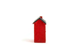 Vintage 1:12 Miniature Dollhouse Red & Black Metal House