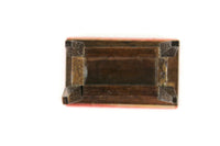 Vintage 1:12 Miniature Dollhouse Red Velvet Bench, Ottoman or Footrest