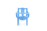 Vintage 1:16 Miniature Dollhouse Blue Plastic Potty Chair by Renwal