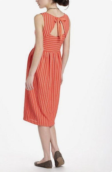 New Anthropologie Orange Striped New Anthropologie Orange Striped