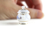 Vintage 1:12 Miniature Dollhouse Reutter Porzellan Blue Floral Porcelain Soup Tureen