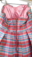 New Rare Anthropologie "Ribboned Plaid Dress" by Eva Franco, Size 6, Originally $178