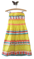 New Anthropologie Yellow Striped "Ribboned Quilotoa Dress" by Leifsdottir, Size 4, Originally $198