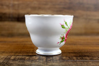 Vintage Royal Vale China Pink Rose Porcelain Teacup & Saucer Set