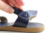 Modcloth "Outer Bank On It Sandal" by Salt Water Sandals in Navy, Women's Size 9 US (Size 7 UK)