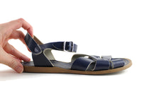 Modcloth "Outer Bank On It Sandal" by Salt Water Sandals in Navy, Women's Size 9 US (Size 7 UK)