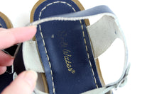 Modcloth "Outer Bank On It Sandal" by Salt Water Sandals in Navy, Women's Size 9 US (Size 7 UK)