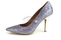 New Modcloth "Sensational Celebration Heel" Silver Glitter Mary Janes by Chinese Laundry, Size 8.5, Originally $65