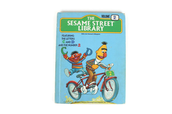 Vintage Sesame Street Library Book Volume 2 Featuring the Letters C ...