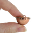 Set of 3 Vintage 1:12 Miniature Dollhouse Copper Nesting Bowls