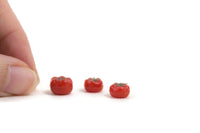Set of 3 Vintage 1:12 Miniature Dollhouse Plastic Tomatoes