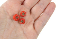Set of 3 Vintage 1:12 Miniature Dollhouse Plastic Tomatoes