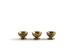 Set of 3 Vintage 1:12 Miniature Dollhouse Petite Princess Brass Cups