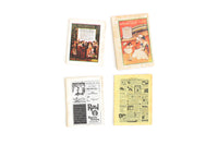 Vintage 1:12 Miniature Dollhouse Set of 4 Antique-Style Magazines & Catalogs