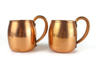 Vintage West Bend Aluminum Set of 4 Solid Copper Mugs