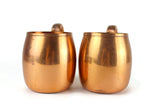 Vintage West Bend Aluminum Set of 4 Solid Copper Mugs