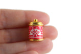 Vintage 1:12 Set of 5 Miniature Dollhouse Brass Canisters
