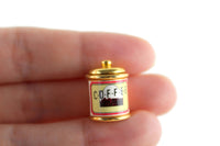 Vintage 1:12 Set of 5 Miniature Dollhouse Brass Canisters