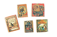 Vintage 1:12 Miniature Dollhouse Set of 5 Children's Storybooks