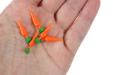 Set of 5 Vintage 1:12 Miniature Dollhouse Plastic Carrots