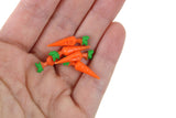 Set of 5 Vintage 1:12 Miniature Dollhouse Plastic Carrots