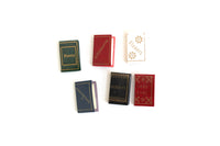 Vintage 1:12 Miniature Dollhouse Set of 6 Assorted Books & Novels
