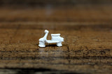 Vintage Miniature Unpainted Scooter & Bicycle Figurines for Models, Terrariums, Fairy Gardens or Train Sets